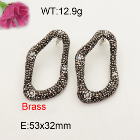 Fashion Brass Earrings  F3E401402aija-L005