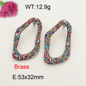 Fashion Brass Earrings  F3E401403aija-L005