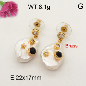 Natural Pearl Earring  F3E401422vhov-L005
