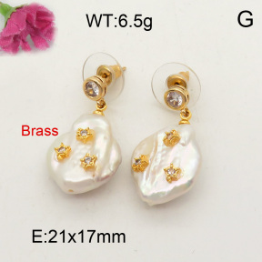Natural Pearl Earring  F3E401426vhov-L005