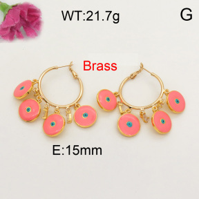 Fashion Brass Earrings  F3E401431biib-L005