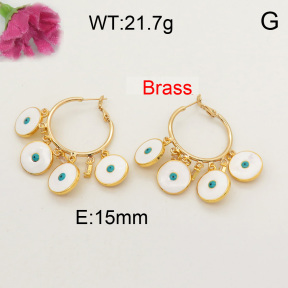 Fashion Brass Earrings  F3E401433biib-L005