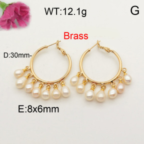 Natural Pearl Earring  F3E401440vhmv-L005
