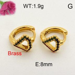 Fashion Brass Earrings  F3E401519bbov-J40