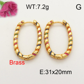 Fashion Brass Earrings  F3E401523vihb-J40