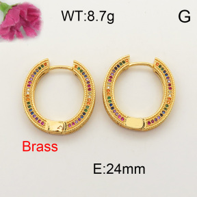 Fashion Brass Earrings  F3E401526aija-J40
