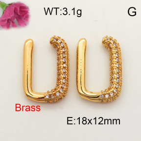 Fashion Brass Earrings  F3E401532ahjb-J40