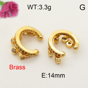 Fashion Brass Earrings  F3E401533vhmv-J40