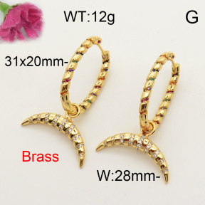 Fashion Brass Earrings  F3E401534vina-J40