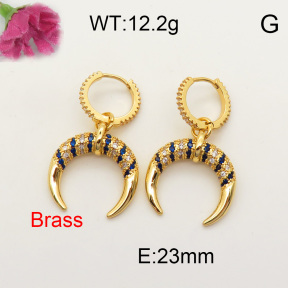 Fashion Brass Earrings  F3E401535aija-J40