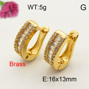 Fashion Brass Earrings  F3E401537vhkb-J40