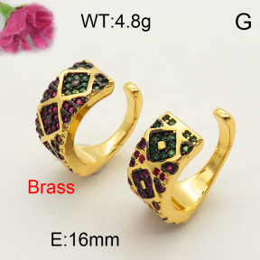 Fashion Brass Earrings  F3E401539vhmv-J40