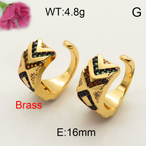 Fashion Brass Earrings  F3E401540vhmv-J40