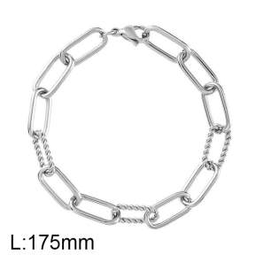 SS Bracelet  For charms DIY, length17.5cm  6B2001563bbmo-691