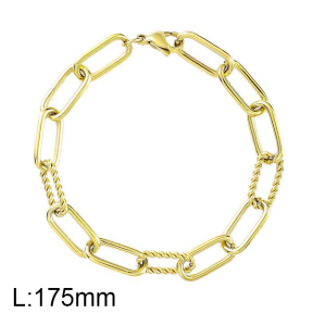 SS Bracelet  For charms DIY, length17.5cm  6B2001565bvpl-691
