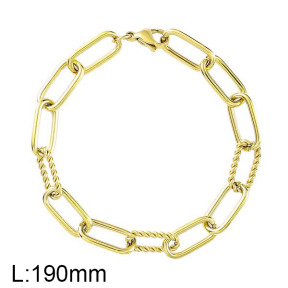 SS Bracelet  For charms DIY, length19cm  6B2001566bvpl-691