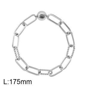 SS Bracelet  For charms DIY, length17.5 cm  6B2001567vhhl-691