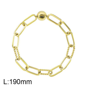 SS Bracelet  For charms DIY, length19cm  6B2001570vhkb-691