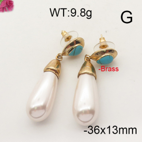 Natural Pearl Earring  F6E300913biib-L005