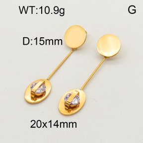 SS Earrings  3E4001320vbmb-363