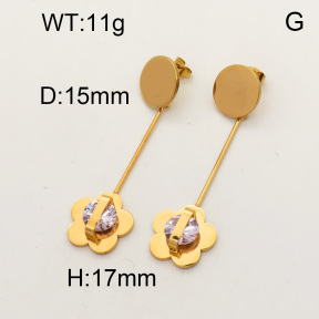 SS Earrings  3E4001325vbmb-363