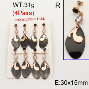 SS Earrings  3E4001329bkab-488
