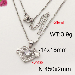 Fashion Brass Necklace  F6N402268vbmb-J35