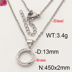 Fashion Brass Necklace  F6N402272vbmb-J35