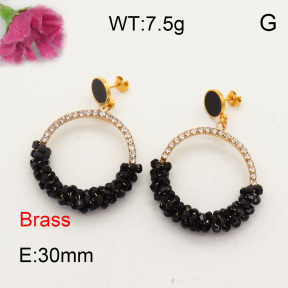 Fashion Brass Earrings  F3E401559vhmv-J48