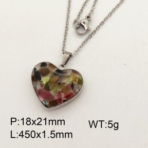 Natural  Tourmaline  SS Necklace  3N4000707aakl-Y008