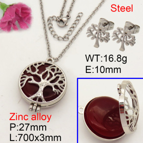 Natural  Red Agate  Fashion Sets  F3S005418vbnb-Y008