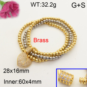 Fashion Brass Bracelet  F3B403050ahlv-L017