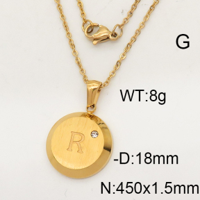 SS Necklace  6N4001697aako-679