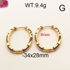 Fashion Brass Earrings  F6E402455bika-J40