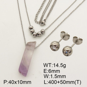 Natural Amethyst SS Sets  F90000795bbml-900