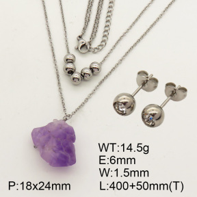 Natural Amethyst SS Sets  F90000800bbml-900