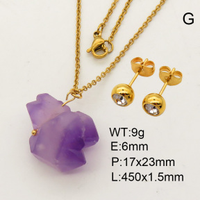 Natural Amethyst SS Sets  F90000818vbmb-900