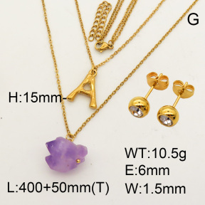 Natural Amethyst SS Sets  F90000819bvpl-900