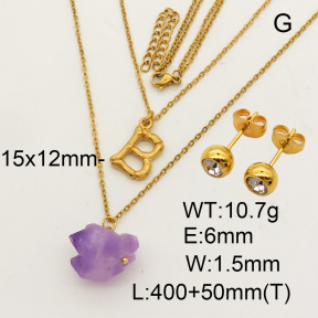 Natural Amethyst SS Sets  F90000820bvpl-900