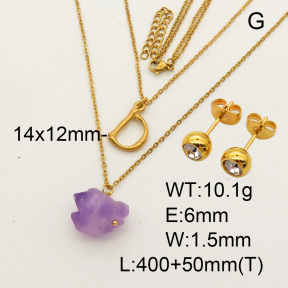 Natural Amethyst SS Sets  F90000822bvpl-900