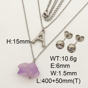 Natural Amethyst SS Sets  F90000823vbnl-900