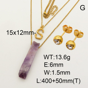 Natural Amethyst SS Sets  F90000853bvpl-900