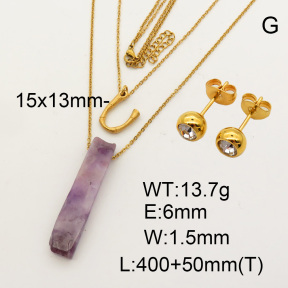 Natural Amethyst SS Sets  F90000855bvpl-900