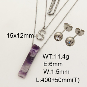 Natural Amethyst SS Sets  F90000863vbnl-900