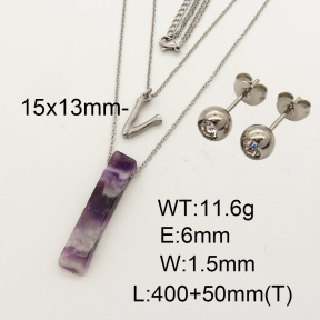 Natural Amethyst SS Sets  F90000866vbnl-900