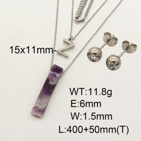 Natural Amethyst SS Sets  F90000870vbnl-900