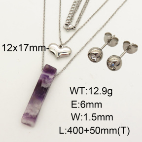 Natural Amethyst SS Sets  F90000873vbnl-900