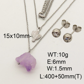 Natural Amethyst SS Sets  F90000879vbnb-900