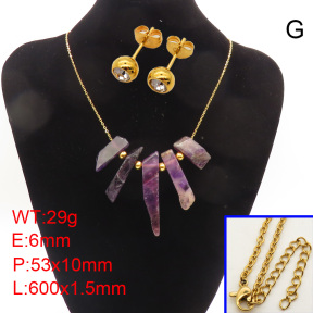 Natural Amethyst SS Sets  F90000916bhia-900