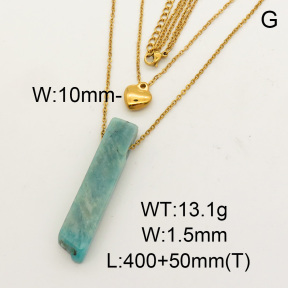 Natural Tianhelite SS Necklace  FN0000764bbov-900